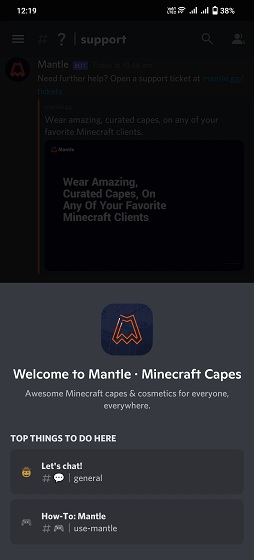 Discord minecraft server