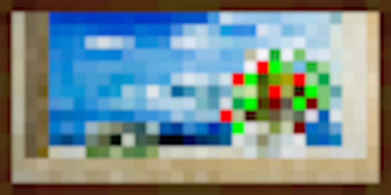 Seaside Minecraft painting