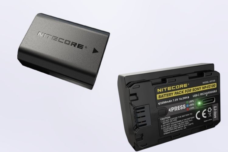 NITECORE UFZ100 Camera Battery for Sony NP-FZ100