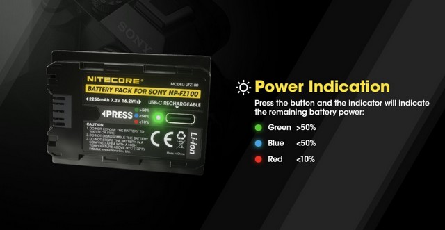 nitecore ufz100 battery pack for sony cameras announced