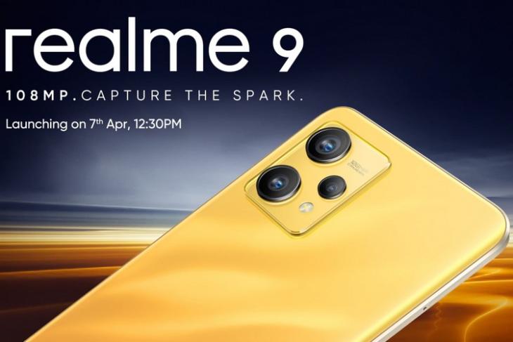 Realme 9 4G with a 108MP Samsung HM6 Sensor to Launch on April 7 in India