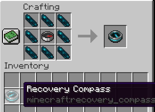 Recovery Compass Crafting Recipe