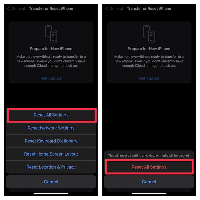 Reset All Settings on iPhone and iPad 