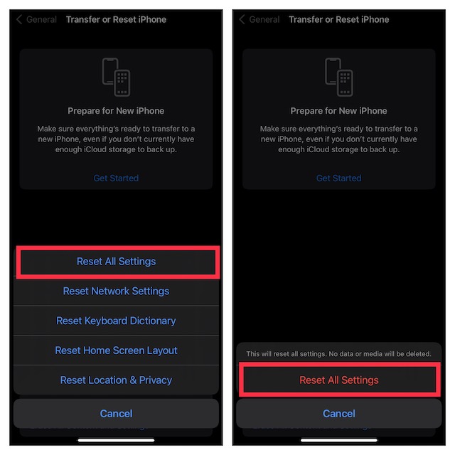 Reset All Settings on iPhone and iPad