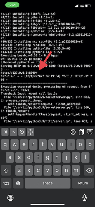How to Run a Simple Web Server on iPhone