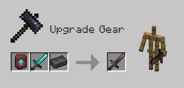 Interface Utilisateur De La Table De Forgeage Dans Minecraft 1.20