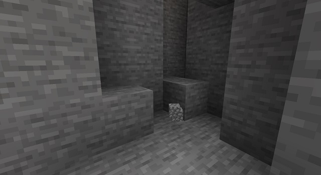 Stone and dropped cobblestone