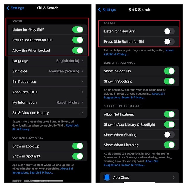 Enable or Disable Siri on iPhone or iPad 