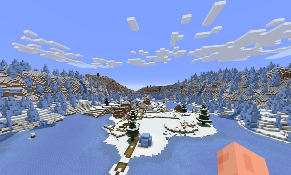 Village surrounded by Ice Spikes