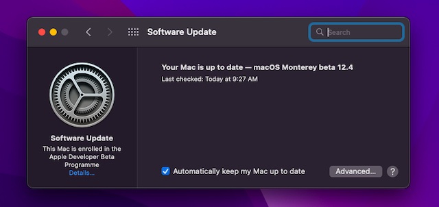 Update software on Mac