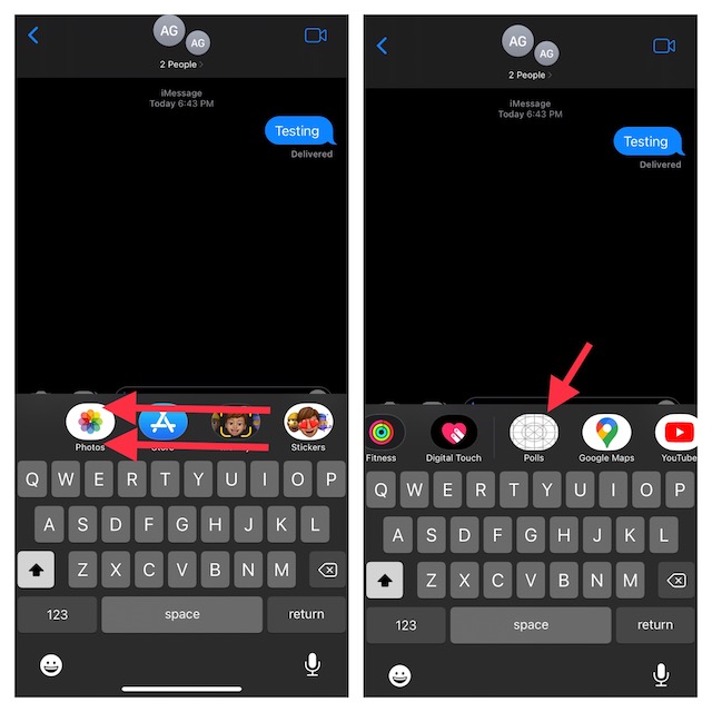 Using Polls for iMessage