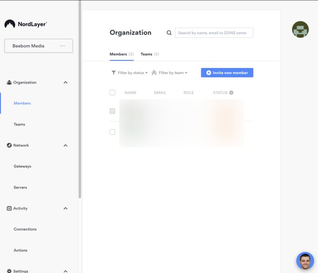 web dashboard