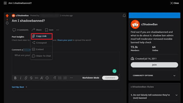 How to Find out If You're Shadowbanned on Reddit (2022 Guide) | Beebom