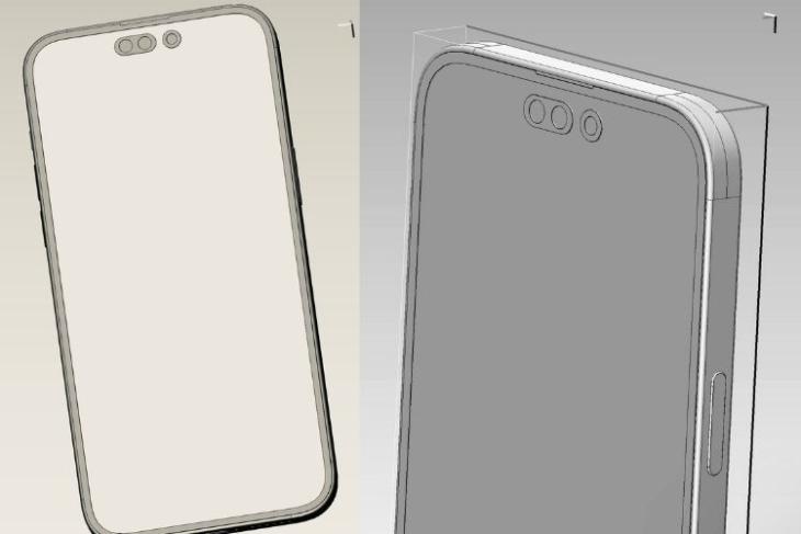 iPhone 14 Pro Max cad renders leaked