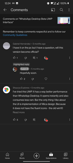 how to check someone's comment history on youtube