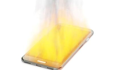 phone catch fire mid air