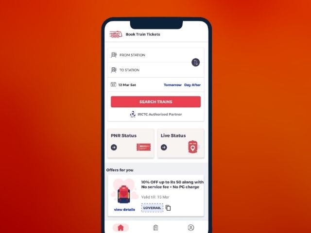 redRail Train Ticket Booking App launched
