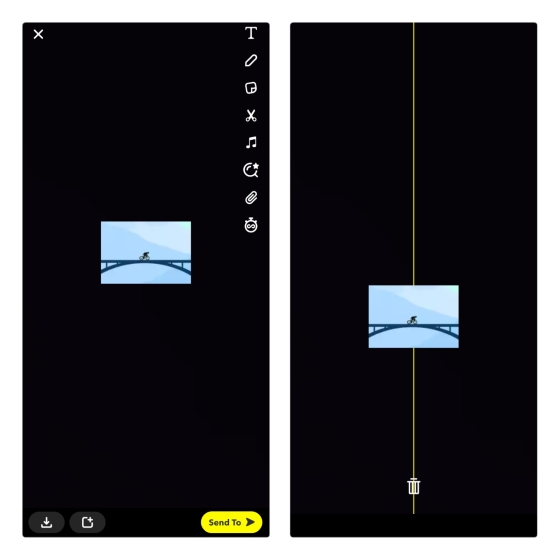 Como criar e usar adesivos personalizados no Snapchat (2022) 3 reposicionar ou excluir adesivo