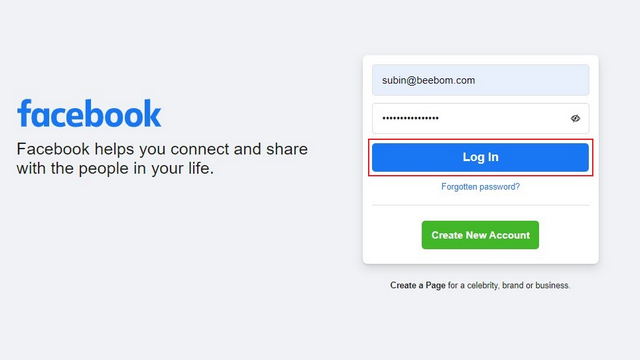 Disable Facebook Login