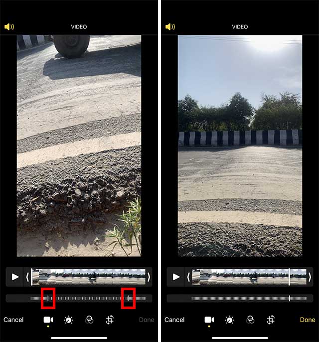 speed up slow motion video iphone photos app
