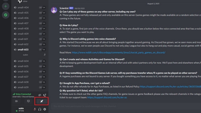 Discord not joining when making a group chat