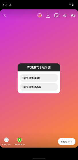 would you rather ig poll