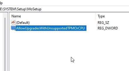 3. Bypass TPM and CPU Checks to Install Windows 11 Update