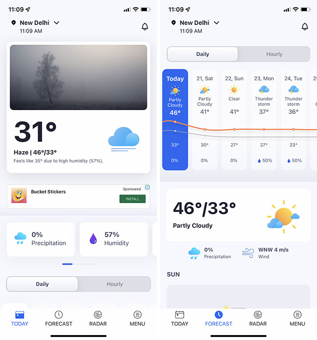 1weather app accuweather alternative