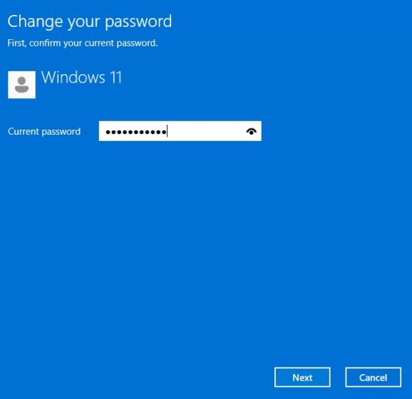 Change Your Password in Windows 11 (2022)