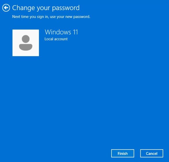Change your password in Windows 11 (2022)