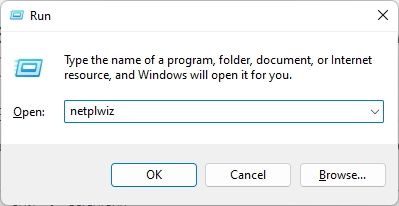 4. Change Password in Windows 11 Without Knowing the Current Password (Through 'netplwiz' Command)