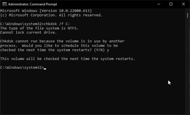 2. Run CHKDSK Scan