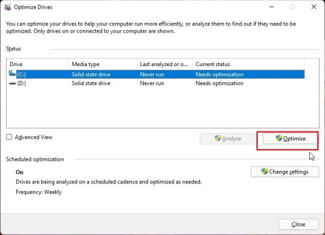 3. Defragment Hard Disk