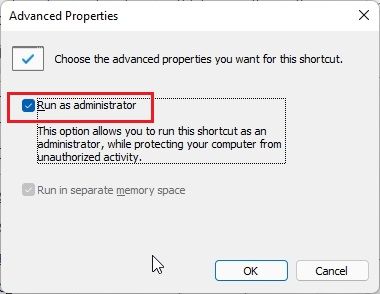 Always run apps as administrator on Windows 11 (2022)