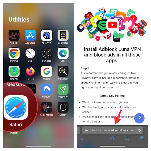 How to set up  Luna on iPhone or iPad