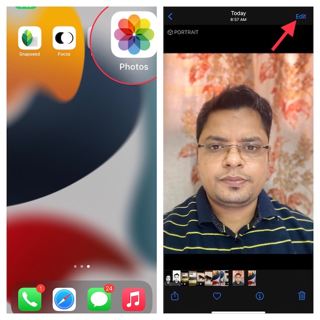 Change Background Blur in Portrait Photos on iPhone