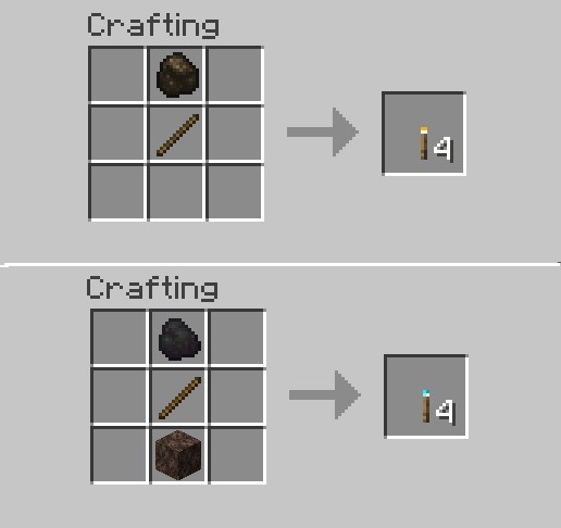 Torch and Spirit Torch's Crafting Recipe