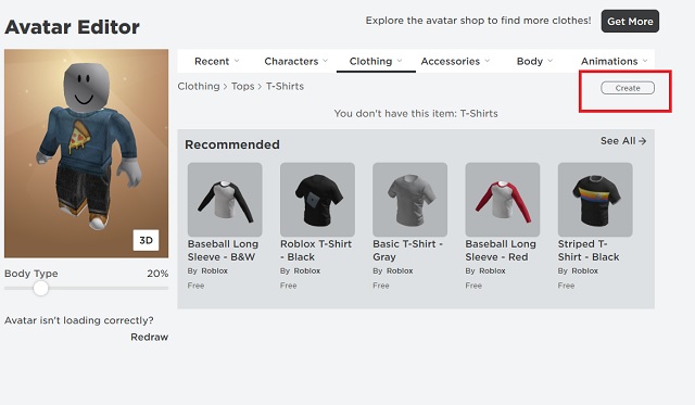 how to make t shirt in roblox