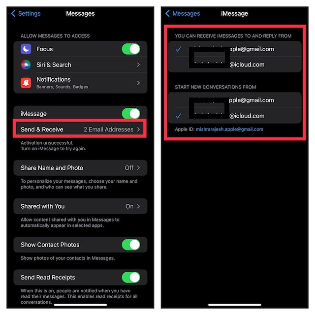 Disable text message forwarding on iPhone