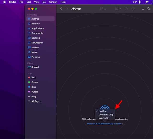 Aktivieren Sie Airdrop Auf Dem Mac