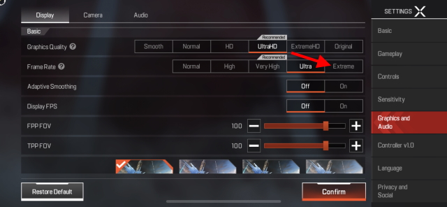 Here's how you can get maximum FPS in Apex Legends Mobile 