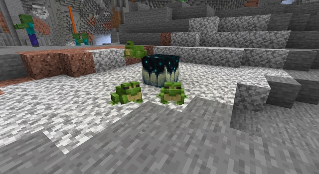 Frogs in Minecraft