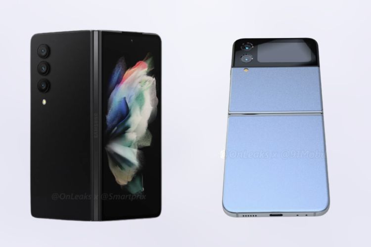 Renderizações de alta qualidade do Samsung Galaxy Z Fold 4 e Z Flip 4 vazaram