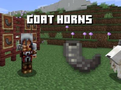Goat Horns in Minecraft Everything you need to know