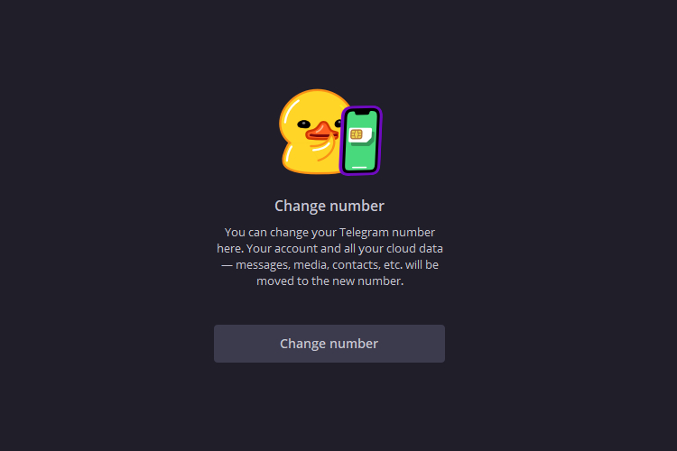 for security reasons you can't change phone number telegram iphone