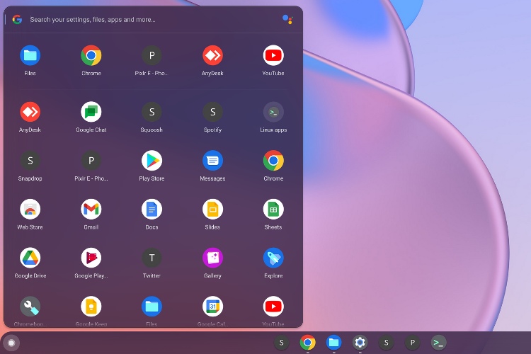 chrome os apk launcher