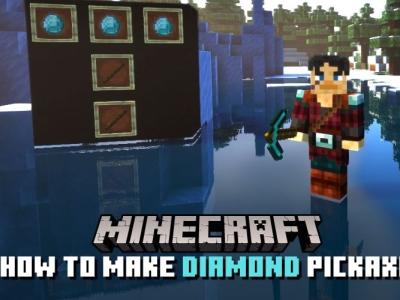 How to Make Diamond Pickaxe in Minecraft