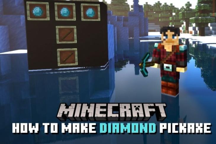 How to Make Diamond Pickaxe in Minecraft