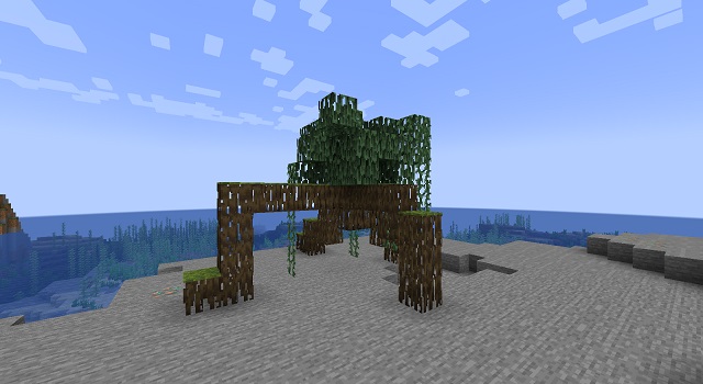 Mangrove tree with place command 