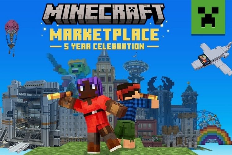 Minecraft Marketplace Sale Celebrate 5 Years with Limited Discounts